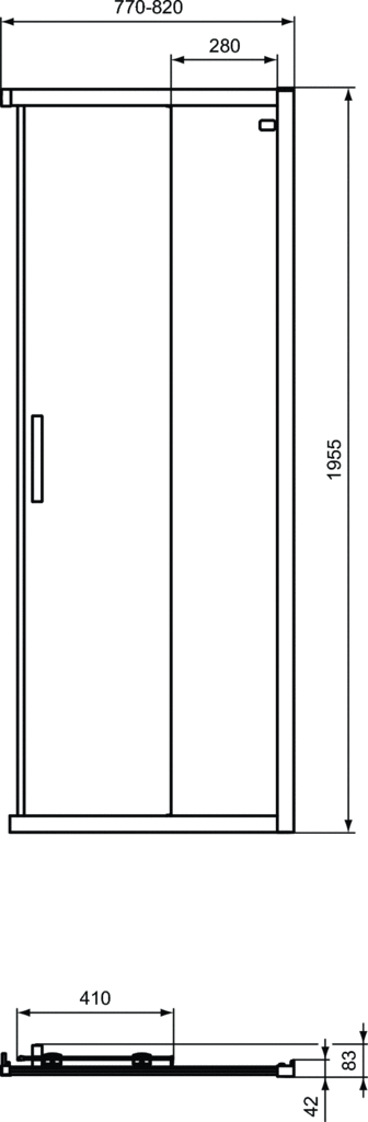 Corner_Square_Shower_Enclosure_80_IdealStandard_K9259-K9665_PrListDrw_a9b805522925ec9ab026a18b933b1b93